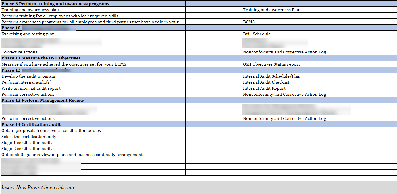 ISO 45001 - Implementation Detailed Plan