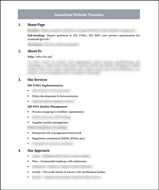 Consultant Website Template Free Download