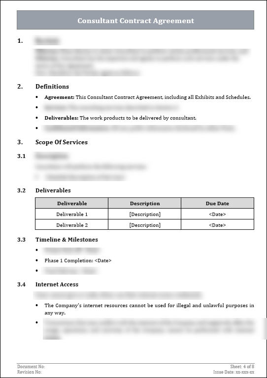 FREE Consultant Contract Agreement Template