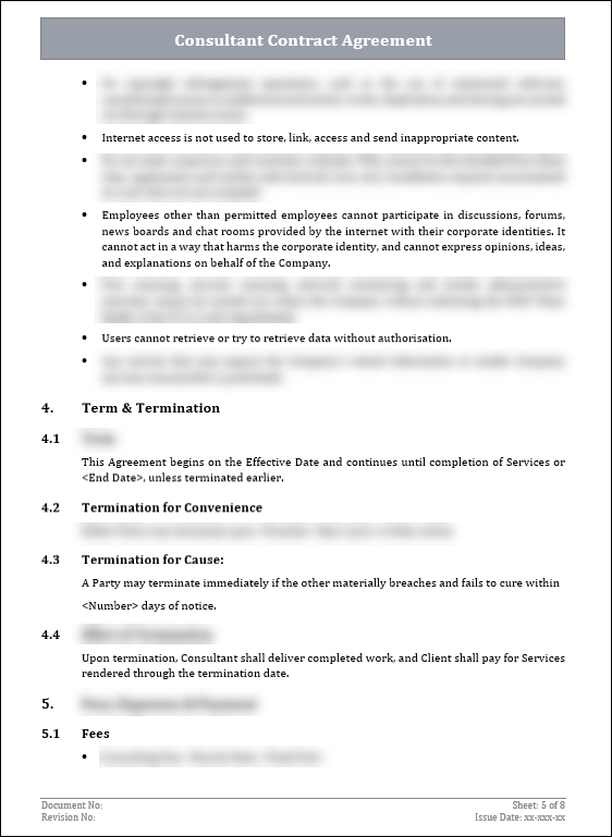 FREE Consultant Contract Agreement Template