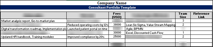 FREE Consultant Portfolio Template