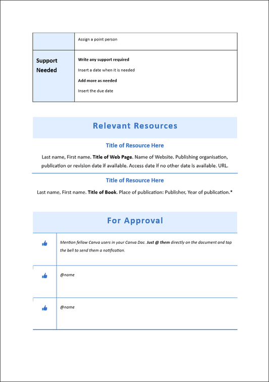 Consulting One-Pager Template Free Download