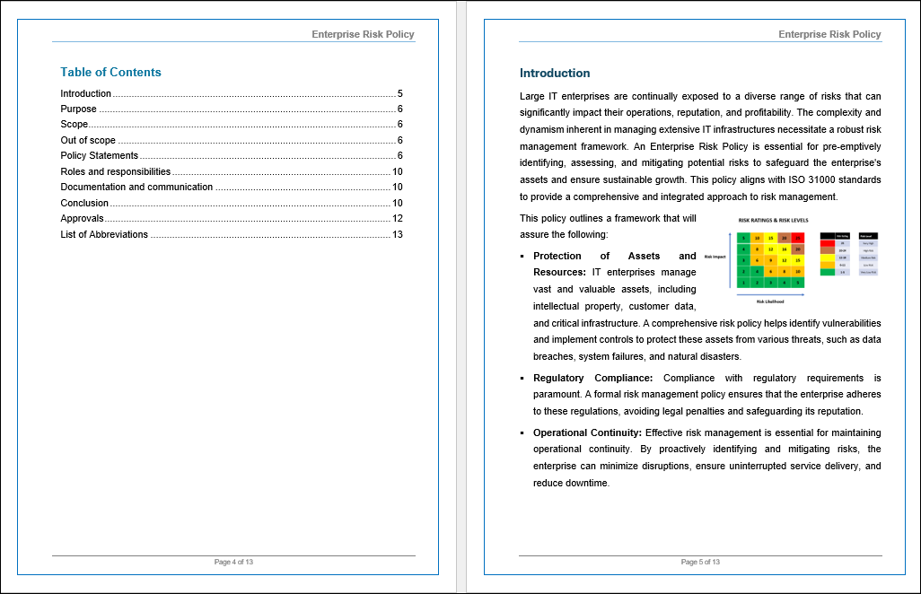 EDM03-Enterprise Risk Policy Template
