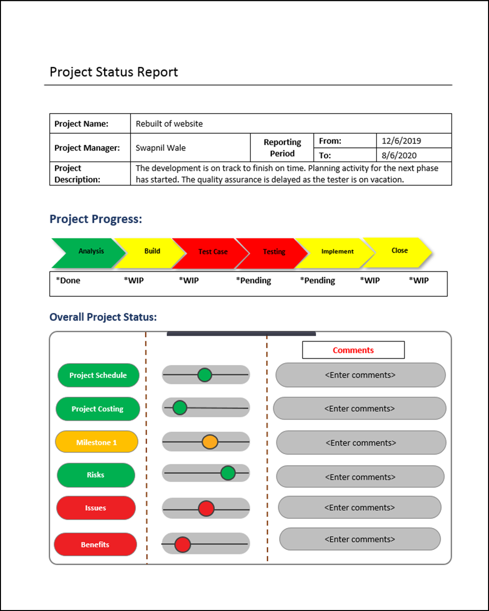 Project Status Reports Pack