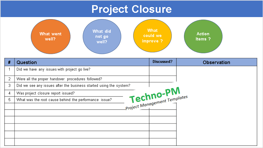 Project Closure