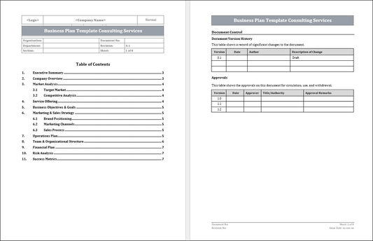 Business Case Template Consulting Free Download