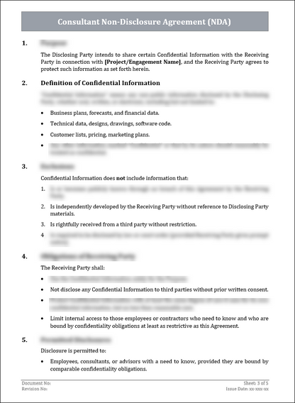 FREE Consultant Non-Disclosure Agreement (NDA) Template