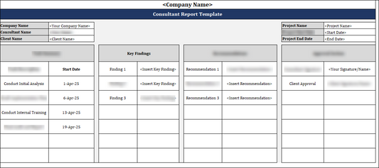 Consultant Report Template Free Download