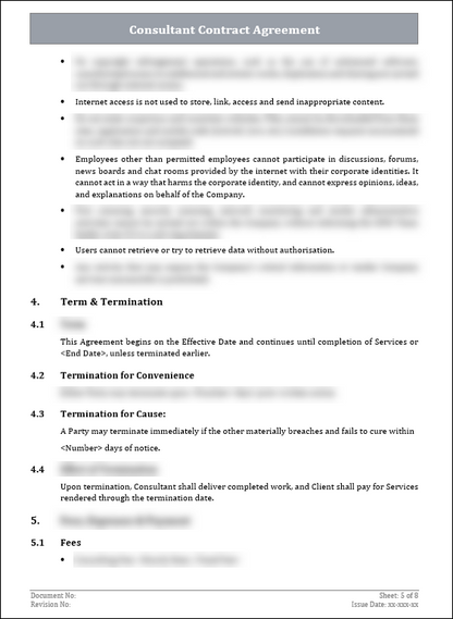 FREE Consultant Contract Agreement Template