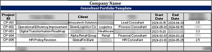 FREE Consultant Portfolio Template