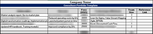 FREE Consultant Portfolio Template