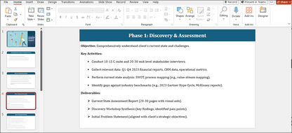 Consulting Roadmap Template Free Download