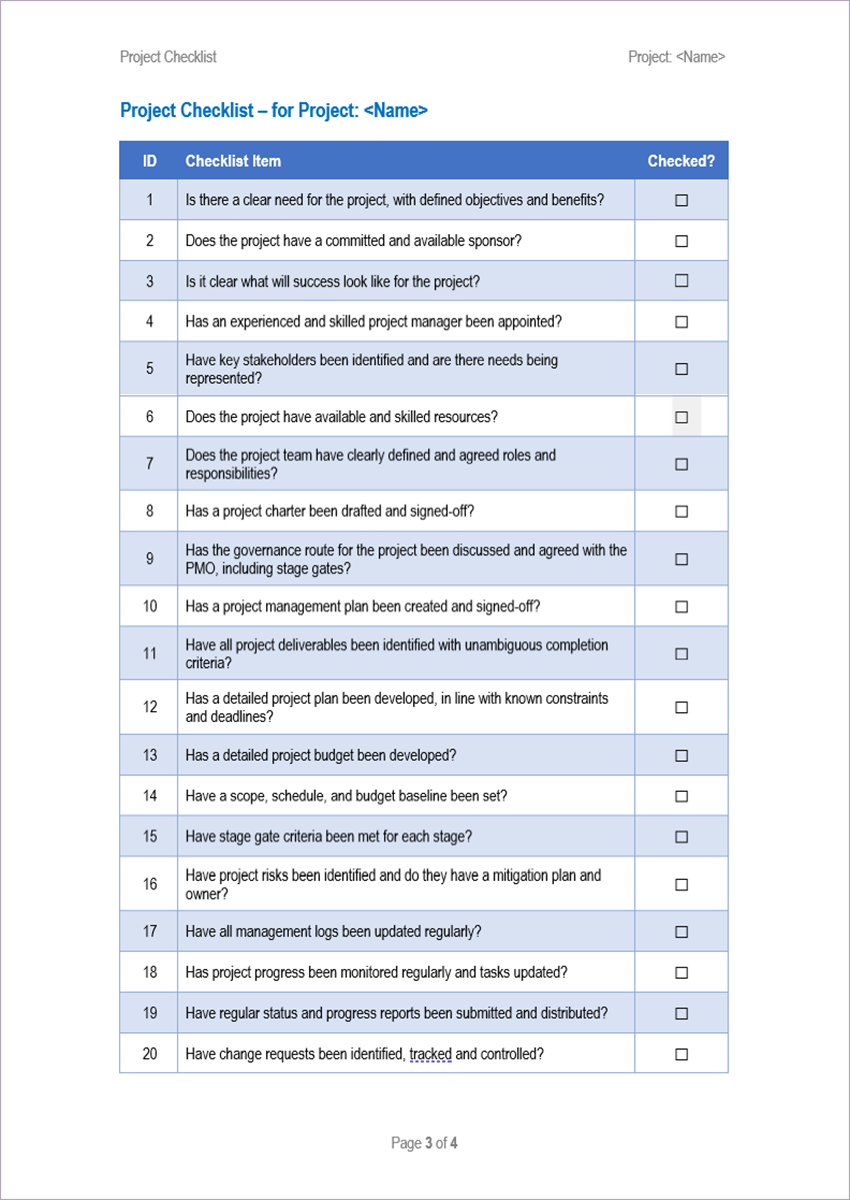 PMO Templates (24 Templates)