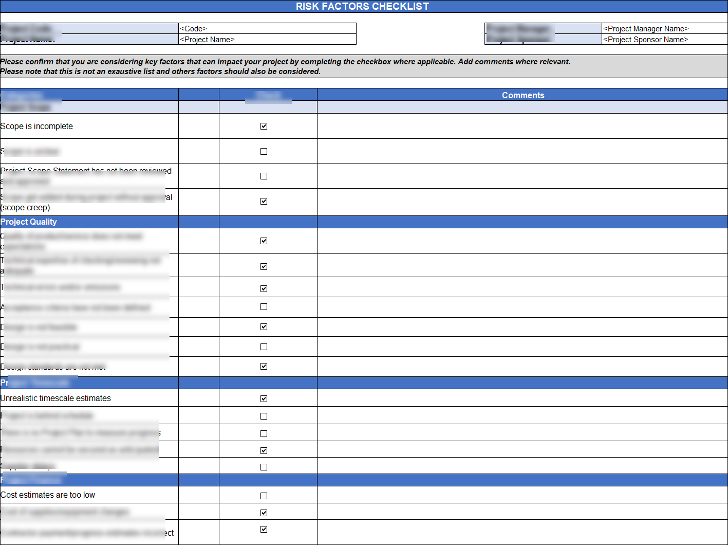 Risk Management Toolkit
