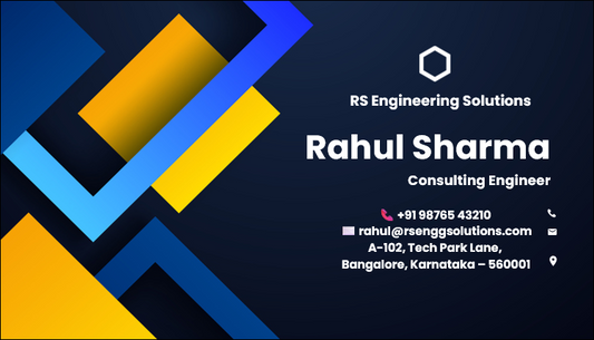Consulting Engineer Business Card Template