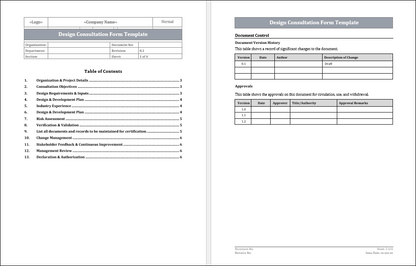 Design Consultation Form Template Free Download
